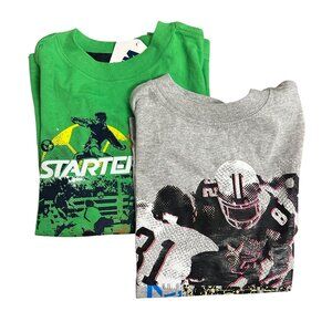 Set of 2 Starter Boys Graphic Tee Football & Soccer Prints Size S(6/7)